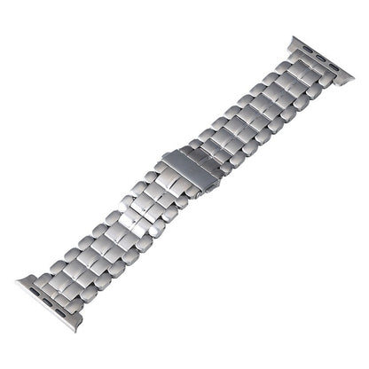 For Apple Watch Series 3 42mm Five Beads Titanium Steel Watch Band(Silver) - Watch Bands by PMC Jewellery | Online Shopping South Africa | PMC Jewellery