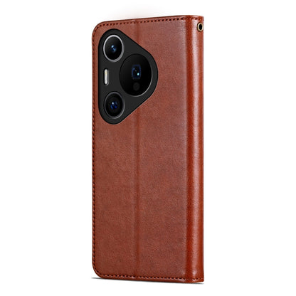 For Huawei Pura 70 Pro / 70 Pro+ AZNS Sheepskin Texture Flip Leather Phone Case(Brown) - Huawei Cases by AZNS | Online Shopping South Africa | PMC Jewellery | Buy Now Pay Later Mobicred