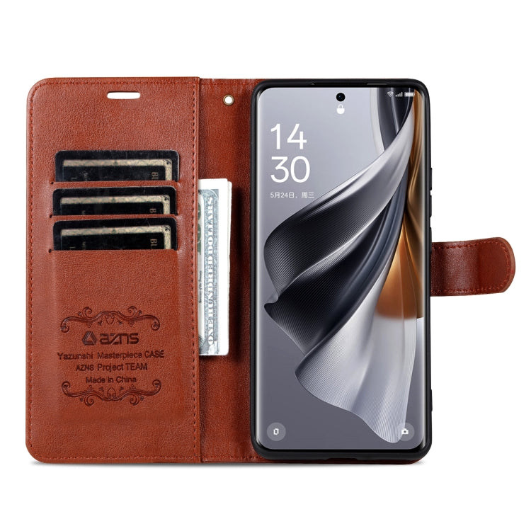 For Huawei Pura 70 Ultra AZNS Sheepskin Texture Flip Leather Phone Case(Brown) - Huawei Cases by AZNS | Online Shopping South Africa | PMC Jewellery | Buy Now Pay Later Mobicred