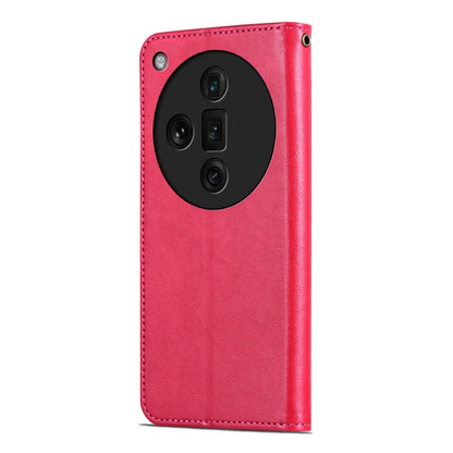 For OPPO Find X7 Ultra AZNS Sheepskin Texture Flip Leather Phone Case(Red) - Find X7 Ultra Cases by AZNS | Online Shopping South Africa | PMC Jewellery | Buy Now Pay Later Mobicred