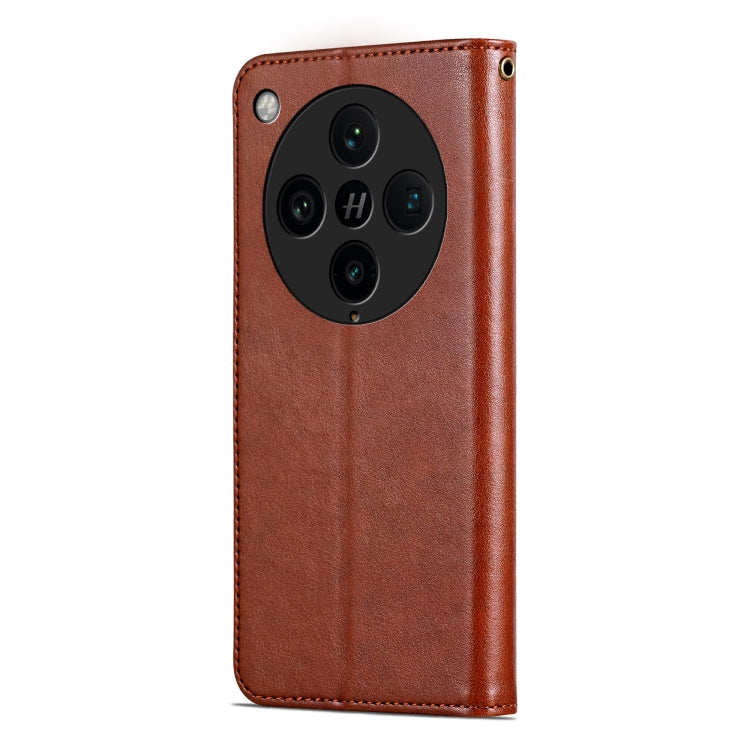 For OPPO Find X8 Pro AZNS Sheepskin Texture Flip Leather Phone Case(Brown) - Find X8 Pro Cases by AZNS | Online Shopping South Africa | PMC Jewellery | Buy Now Pay Later Mobicred