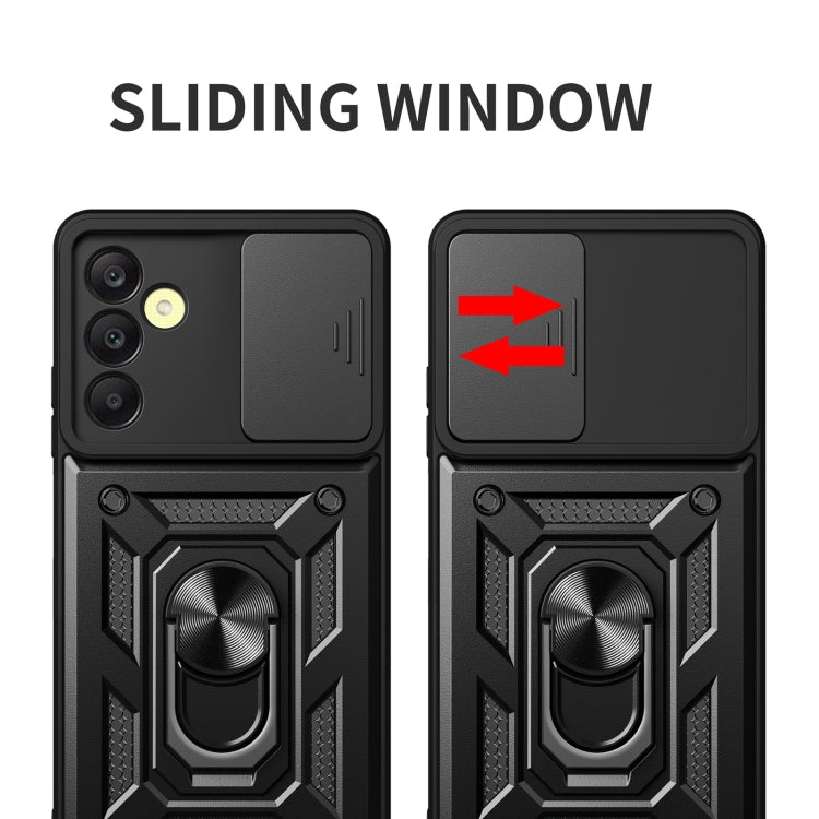 For Samsung Galaxy A25 5G Sliding Camera Cover Design TPU+PC Phone Case(Silver) - Galaxy Phone Cases by PMC TechLife | Online Shopping South Africa | PMC TechLife