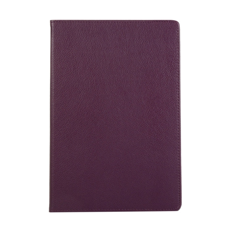 For Samsung Galaxy Tab S9 360 Degrees Rotation Holder Litchi Texture Leather Tablet Case(Purple) - Galaxy Tab S9 Cases by PMC Jewellery | Online Shopping South Africa | PMC Jewellery | Buy Now Pay Later Mobicred