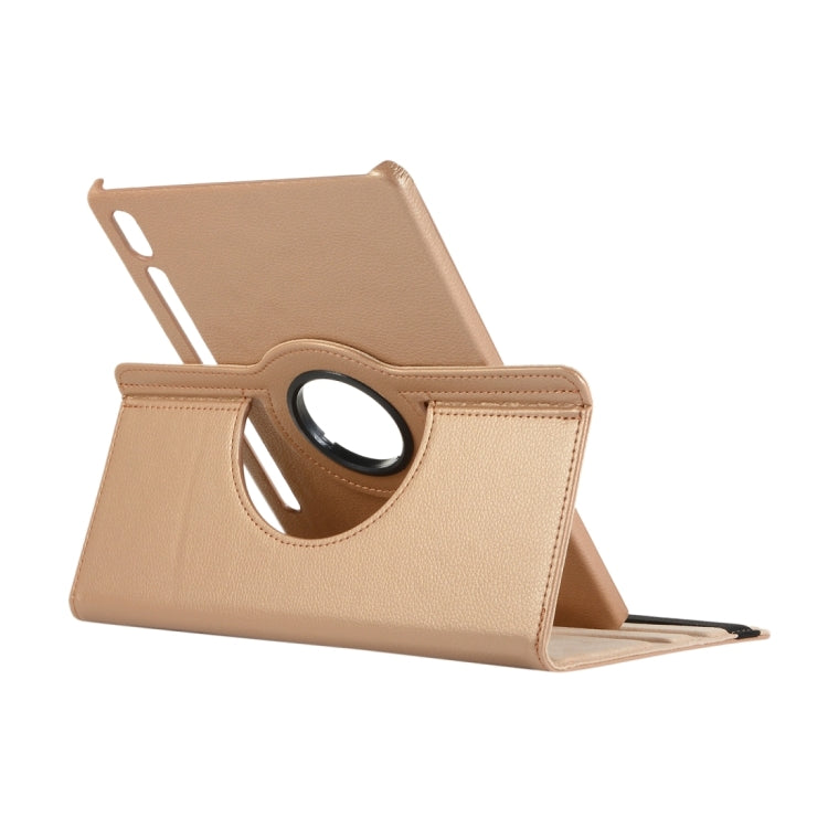 For Samsung Galaxy Tab S9 Ultra Litchi Texture 360 Degrees Rotation Holder Leather Tablet Case(Orange) - Galaxy Tab S9 Ultra Cases by PMC Jewellery | Online Shopping South Africa | PMC Jewellery | Buy Now Pay Later Mobicred