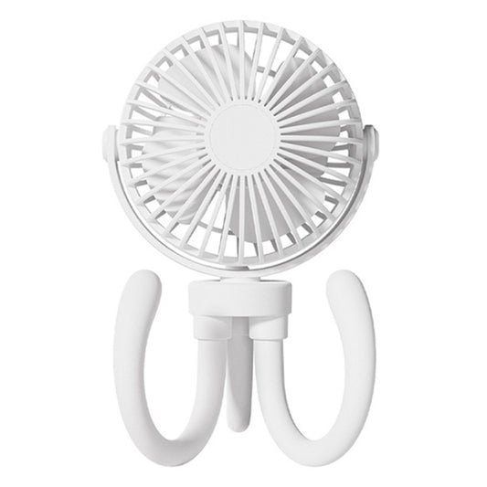 T8 2000mAh Flexible Octopus Tripod Rotatable Portable Fan(White) - Electric Fans by PMC Jewellery | Online Shopping South Africa | PMC Jewellery | Buy Now Pay Later Mobicred