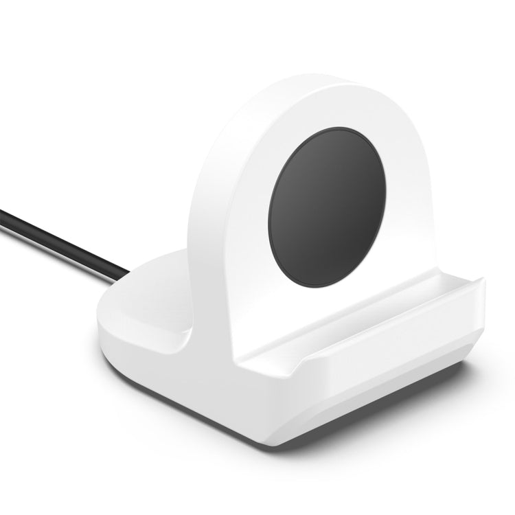 For Samsung Galaxy Watch 6 / 6 Classic Smart Watch Silicone Charging Bracket(White) - Charger by PMC TechLife | Online Shopping South Africa | PMC TechLife