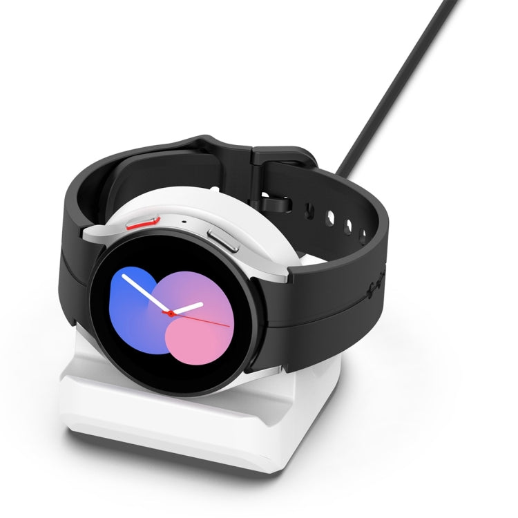 For Samsung Galaxy Watch 6 / 6 Classic Smart Watch Silicone Charging Bracket(White) - Charger by PMC TechLife | Online Shopping South Africa | PMC TechLife