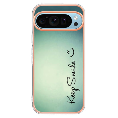 For Google Pixel 9 / 9 Pro Electroplating Dual-side IMD Phone Case(Smile) - Google Cases by PMC Jewellery | Online Shopping South Africa | PMC Jewellery | Buy Now Pay Later Mobicred