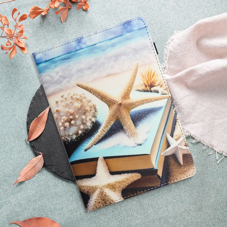 For iPad Pro 11 2024 Sewing Litchi Texture Smart Leather Tablet Case(Starfish) - iPad Pro 11 2024 Cases by PMC TechLife | Online Shopping South Africa | PMC TechLife | Buy Now Pay Later Mobicred