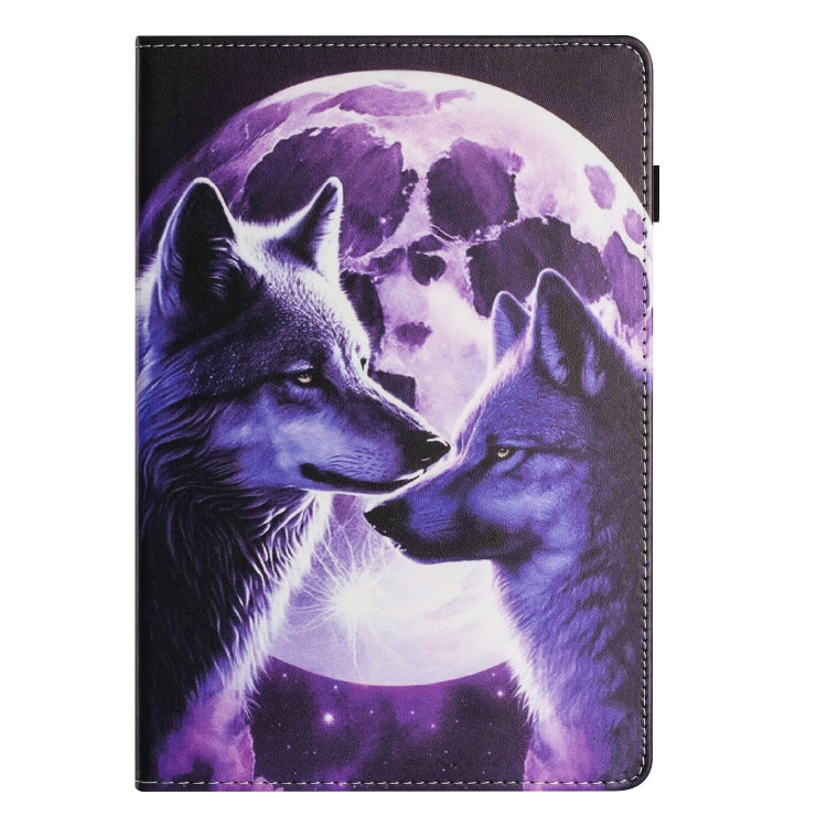 For Amazon Kindle Fire HD 10 2021 Sewing Litchi Texture Smart Leather Tablet Case(Wolf) - Amazon by PMC TechLife | Online Shopping South Africa | PMC TechLife | Buy Now Pay Later Mobicred
