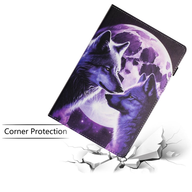 For Amazon Kindle Fire HD 10 2021 Sewing Litchi Texture Smart Leather Tablet Case(Wolf) - Amazon by PMC TechLife | Online Shopping South Africa | PMC TechLife | Buy Now Pay Later Mobicred