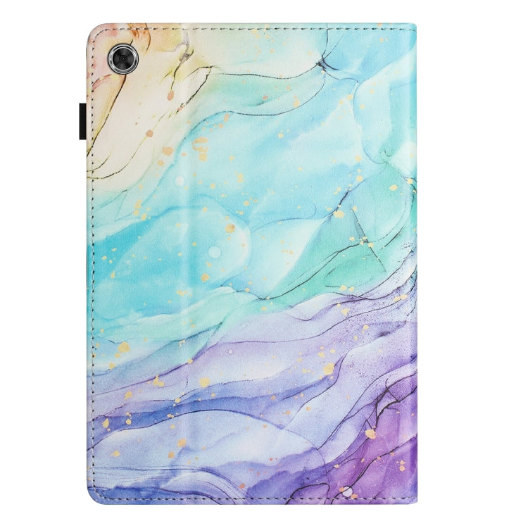 For Lenovo M10 Plus Sewing Litchi Texture Smart Leather Tablet Case(Oil Painting) - Lenovo by PMC TechLife | Online Shopping South Africa | PMC TechLife | Buy Now Pay Later Mobicred