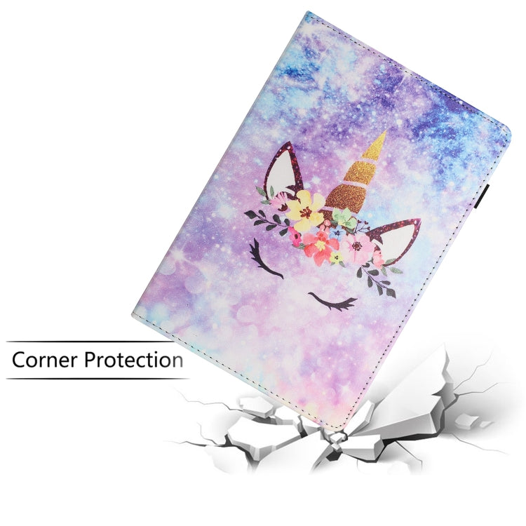 For Lenovo M10 Plus Sewing Litchi Texture Smart Leather Tablet Case(Smiling Face) - Lenovo by PMC TechLife | Online Shopping South Africa | PMC TechLife | Buy Now Pay Later Mobicred