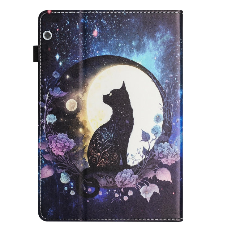 For Huawei MediaPad T3 10 Sewing Litchi Texture Smart Leather Tablet Case(Cat) - Huawei by PMC TechLife | Online Shopping South Africa | PMC TechLife | Buy Now Pay Later Mobicred