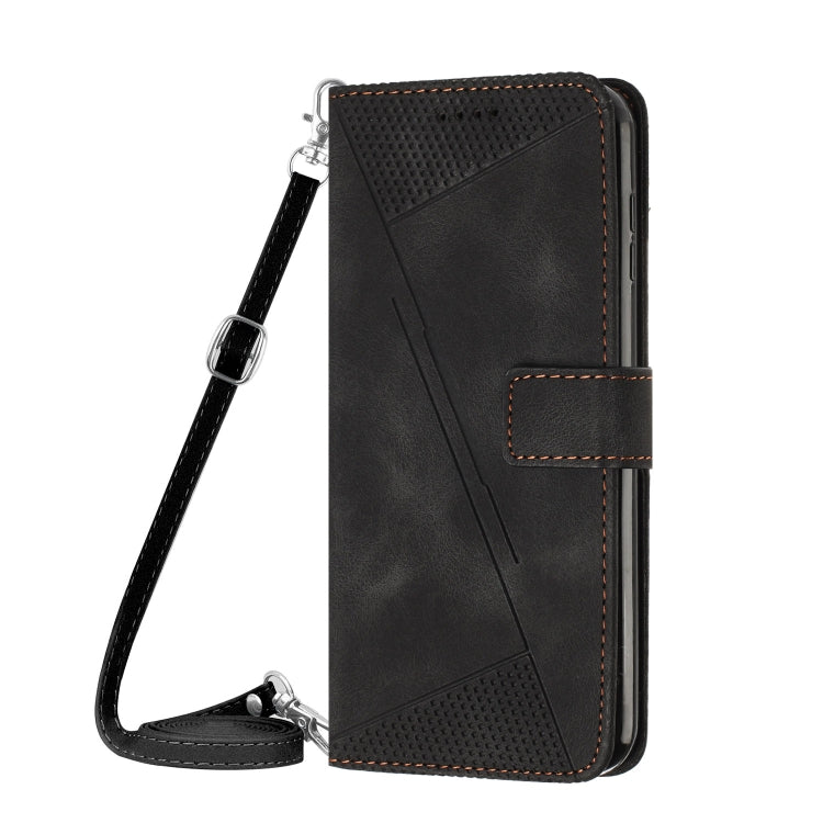 For Xiaomi Redmi K70 / K70 Pro Dream Triangle Leather Phone Case with Lanyard(Black) - K70 Pro Cases by PMC Jewellery | Online Shopping South Africa | PMC Jewellery | Buy Now Pay Later Mobicred