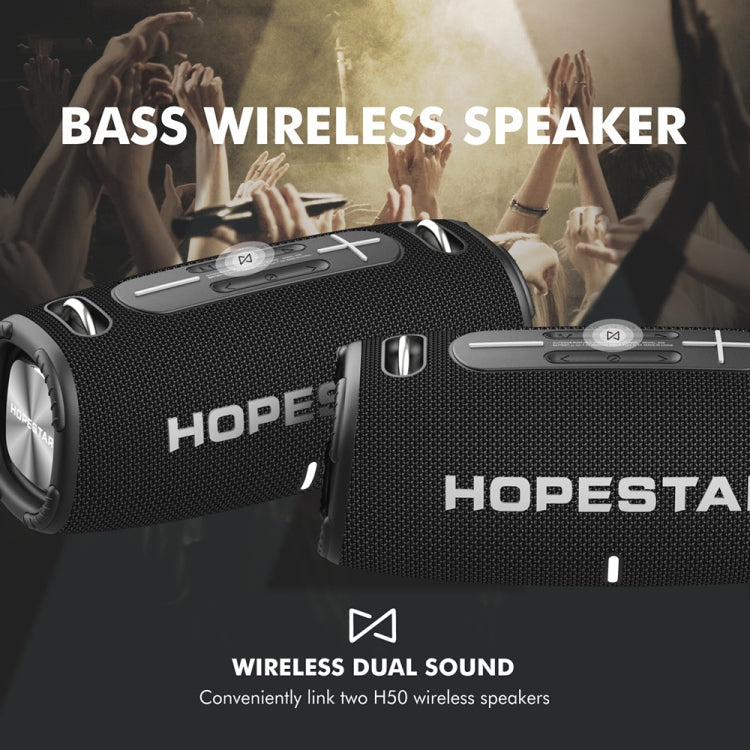 HOPESTAR H50 lPX6 Waterproof Portable Wireless Bluetooth Speaker(Red) - Desktop Speaker by HOPESTAR | Online Shopping South Africa | PMC Jewellery | Buy Now Pay Later Mobicred