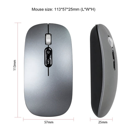 HXSJ M103 1600DPI UV Dual Mode 2.4GHz + Bluetooth 5.1 Wireless Rechargeable Mouse(Black) - Wireless Mice by HXSJ | Online Shopping South Africa | PMC Jewellery | Buy Now Pay Later Mobicred