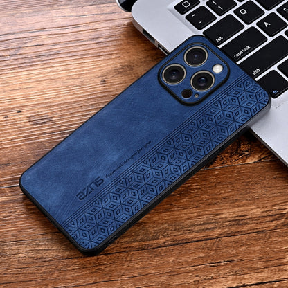 For iPhone 16 Pro AZNS 3D Embossed Skin Feel Phone Case(Sapphire Blue) - iPhone 16 Pro Cases by AZNS | Online Shopping South Africa | PMC Jewellery | Buy Now Pay Later Mobicred