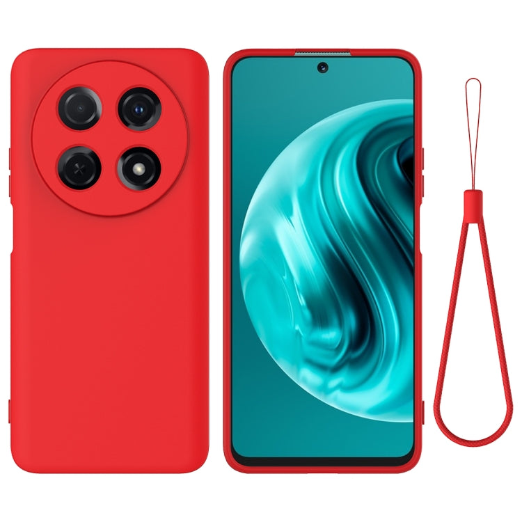 For Huawei nova 12i Solid Color Liquid Silicone Dropproof Full Coverage Protective Case(Red) - Huawei Cases by PMC TechLife | Online Shopping South Africa | PMC TechLife | Buy Now Pay Later Mobicred