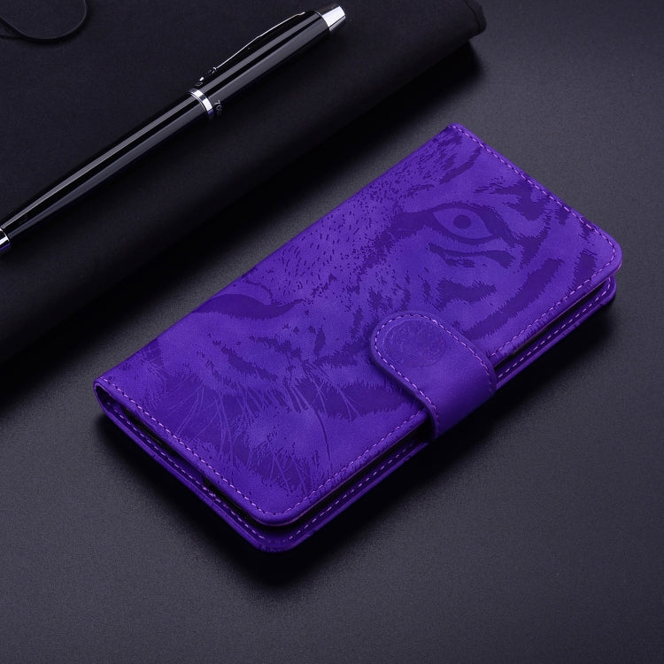 For Honor Magic6 Pro Tiger Embossing Pattern Flip Leather Phone Case(Purple) - Honor Cases by PMC Jewellery | Online Shopping South Africa | PMC Jewellery | Buy Now Pay Later Mobicred