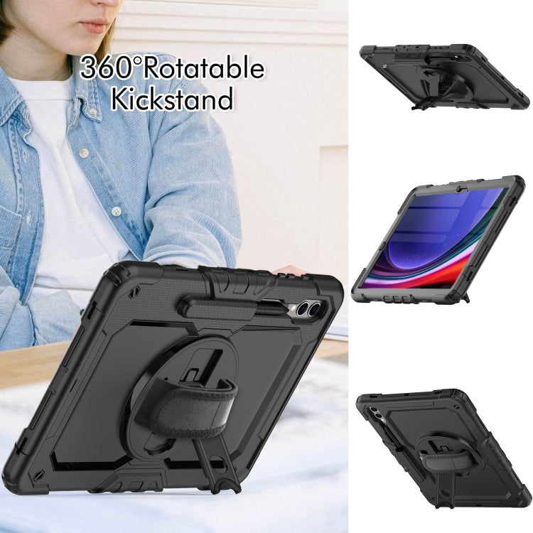 For Samsung Galaxy Tab S10+ / S9+ / S9 FE+ Silicone + PC Tablet Case(Black) - Galaxy Tab S9+ Cases by PMC Jewellery | Online Shopping South Africa | PMC Jewellery | Buy Now Pay Later Mobicred