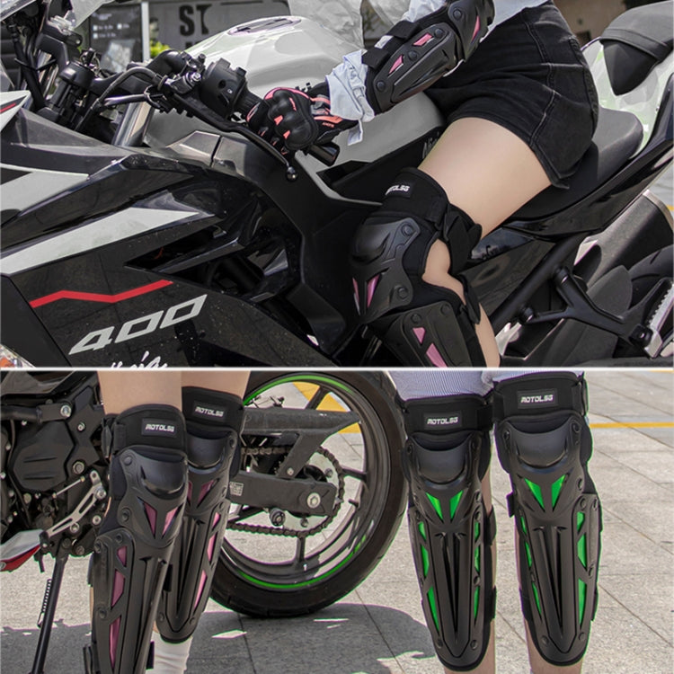 Motolsg MT-05 Motorcycle Bicycle Riding Protective Gear 2 in 1 Knee Pads(Pink) - Protective Gear by MOTOLSG | Online Shopping South Africa | PMC Jewellery | Buy Now Pay Later Mobicred