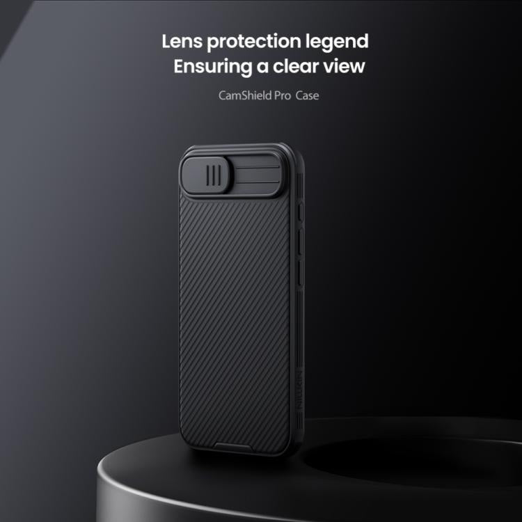 For iPhone 16e NILLKIN CamShield Pro PC Phone Case(Blue) - iPhone 16e Cases by NILLKIN | Online Shopping South Africa | PMC TechLife | Buy Now Pay Later Mobicred