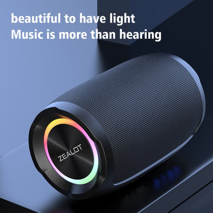 Zealot S49 Outdoor Portable Wireless Bluetooth Speaker with RGB Light(Black) - Desktop Speaker by ZEALOT | Online Shopping South Africa | PMC Jewellery | Buy Now Pay Later Mobicred