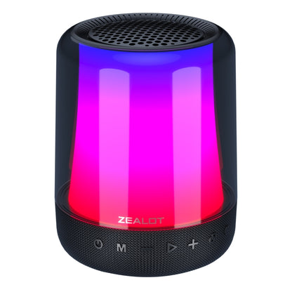 Zealot S66 Portable RGB Light Wireless Bluetooth Speaker Outdoor Subwoofer(Black) - Desktop Speaker by ZEALOT | Online Shopping South Africa | PMC Jewellery | Buy Now Pay Later Mobicred