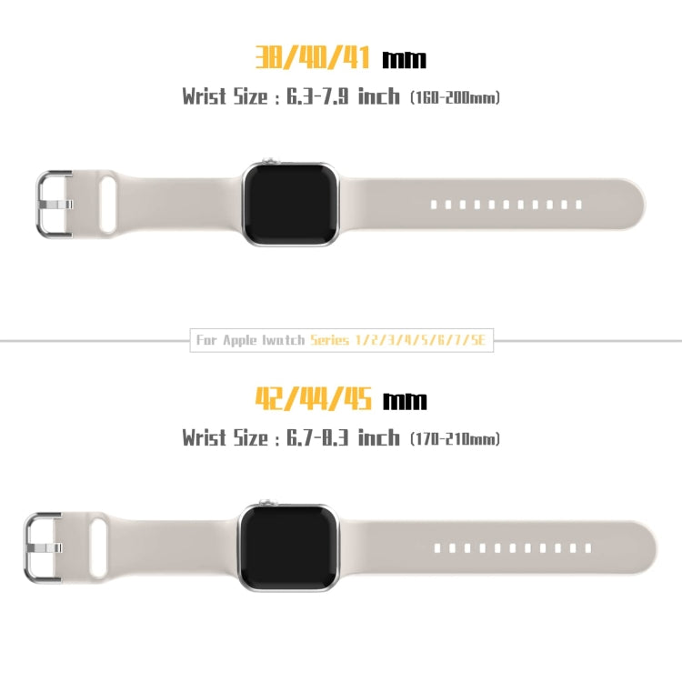 For Apple Watch Series 2 42mm Pin Buckle Silicone Watch Band(Starlight) - free shipping - PMC TechLife - Order now!