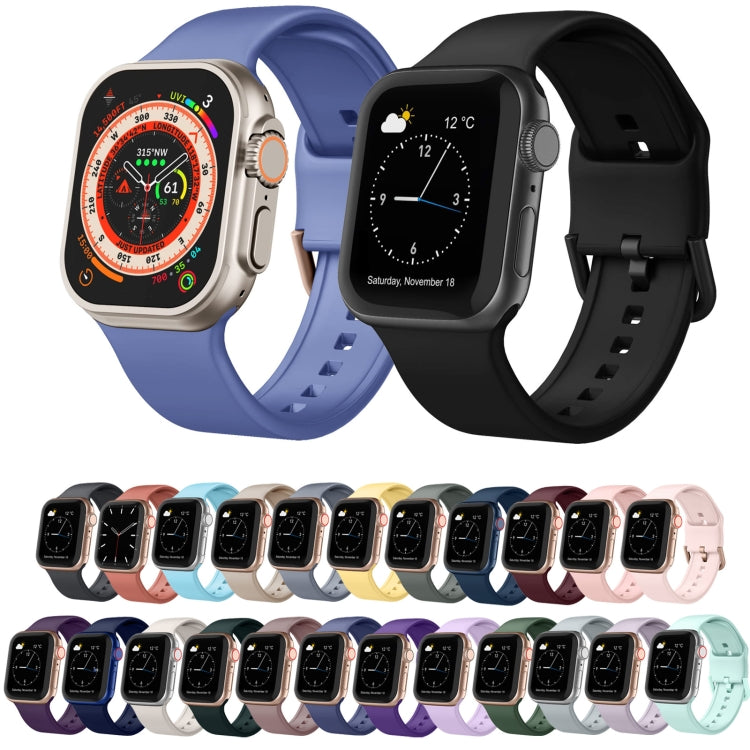 For Apple Watch 38mm Pin Buckle Silicone Watch Band(Midnight Blue) - free shipping - PMC TechLife - Order now!