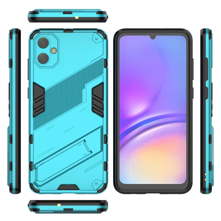 For Samsung Galaxy A05 4G Punk Armor 2 in 1 PC + TPU Shockproof Phone Case with Invisible Holder(Blue) - Galaxy Phone Cases by PMC Jewellery | Online Shopping South Africa | PMC Jewellery