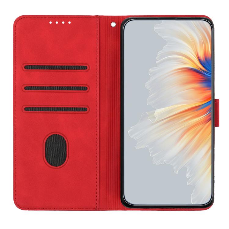 For iPhone 17 Air Heart Pattern Skin Feel Leather Phone Case(Red) - free shipping - PMc TechLife - Order now!