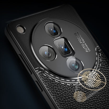 For OPPO Find X7 Ultra Litchi Texture Shockproof TPU Phone Case(Black) - Find X7 Ultra Cases by PMC Jewellery | Online Shopping South Africa | PMC Jewellery | Buy Now Pay Later Mobicred