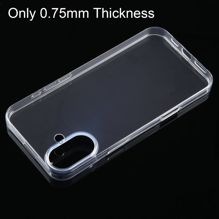 For iPhone 16 Ultra-thin Transparent TPU Phone Case - iPhone 16 Cases by PMC TechLife | Online Shopping South Africa | PMC TechLife | Buy Now Pay Later Mobicred