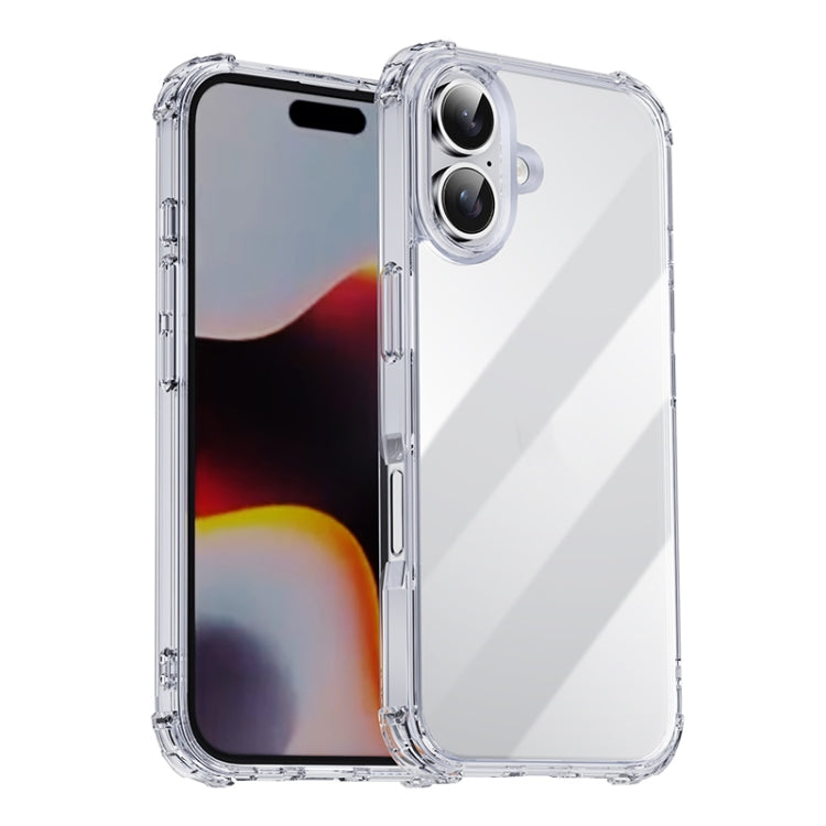 For iPhone 16 iPAKY Crystal Clear Series Shockproof PC + TPU Protective Phone Case(Transparent) - More iPhone Cases by iPAKY | Online Shopping South Africa | PMC Jewellery | Buy Now Pay Later Mobicred