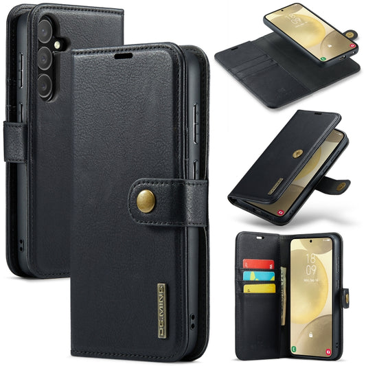 For Samsung Galaxy S24+ 5G DG.MING Crazy Horse Texture Detachable Magnetic Leather Case(Black) - Galaxy S24+ 5G Cases by DG.MING | Online Shopping South Africa | PMC Jewellery | Buy Now Pay Later Mobicred