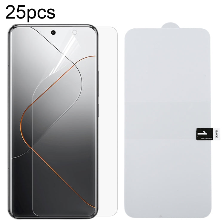 For Xiaomi 14 Pro / 14 Ultra 25pcs Full Screen Protector Explosion-proof Hydrogel Film - 14 Pro Tempered Glass by PMC Jewellery | Online Shopping South Africa | PMC Jewellery