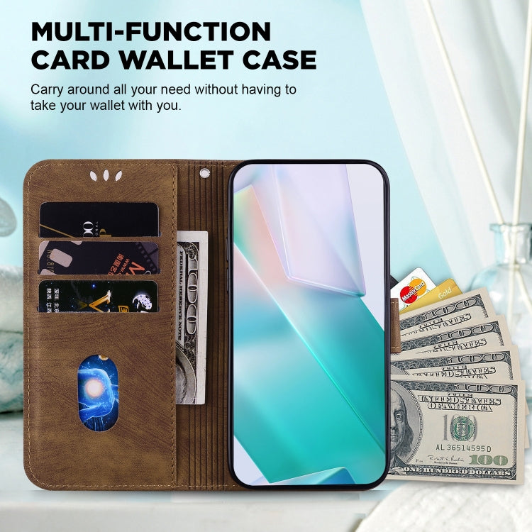 For Google Pixel 9 Pro Little Tiger Embossed Leather Phone Case(Brown) - Google Cases by PMC TechLife | Online Shopping South Africa | PMC TechLife | Buy Now Pay Later Mobicred