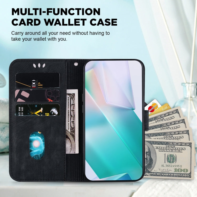 For Google Pixel 9 Pro Little Tiger Embossed Leather Phone Case(Black) - Google Cases by PMC TechLife | Online Shopping South Africa | PMC TechLife | Buy Now Pay Later Mobicred