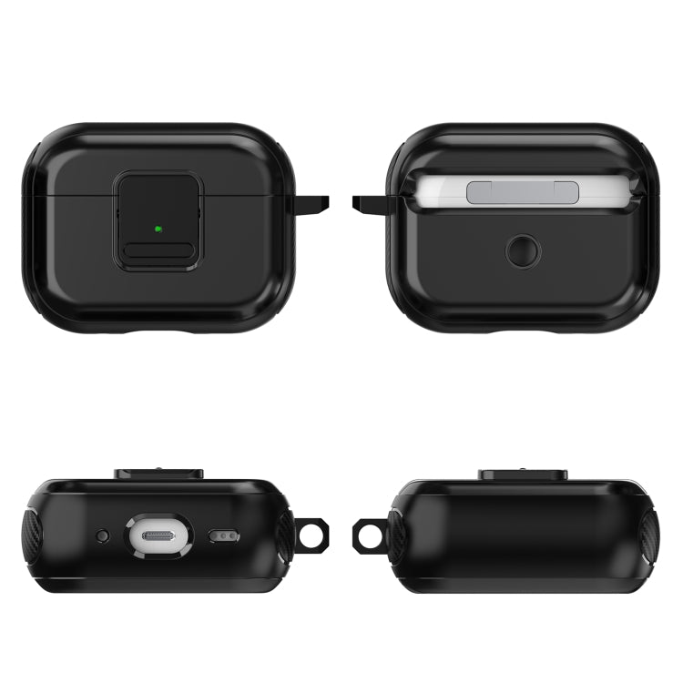 For AirPods 2 / 1 TPU + PC Wireless Earphones Case with Magnetic Switch(Grey) - For AirPods 1/2 by PMC Jewellery | Online Shopping South Africa | PMC Jewellery | Buy Now Pay Later Mobicred