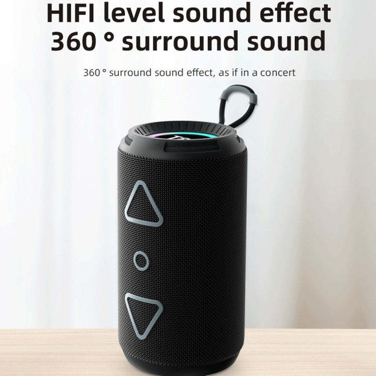 T&G TG-656 Portable Wireless 3D Stereo Subwoofer Bluetooth Speaker Support FM / LED Atmosphere Light(Black) - free shipping - PMC Jewellery - Order now!