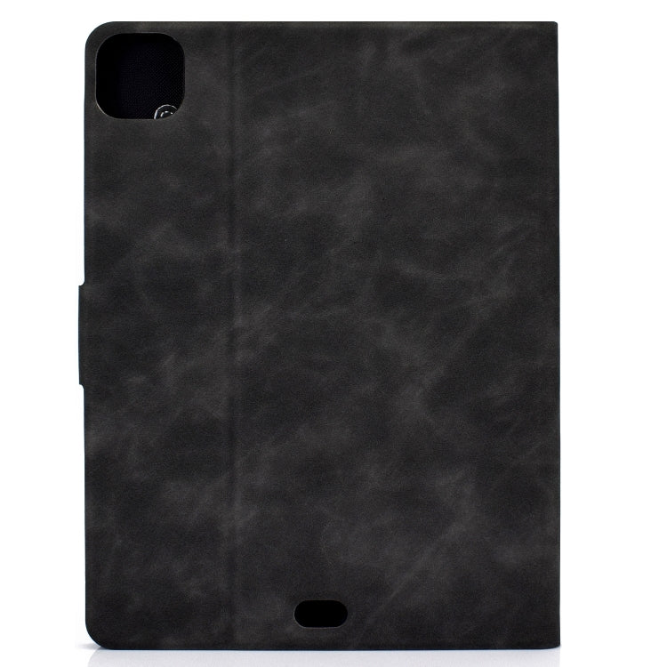 For iPad Air 2022 10.9 Cowhide Texture Leather Smart Tablet Case(Grey) - iPad Air (2022) / (2020) 10.9 Cases by PMC TechLife | Online Shopping South Africa | PMC TechLife