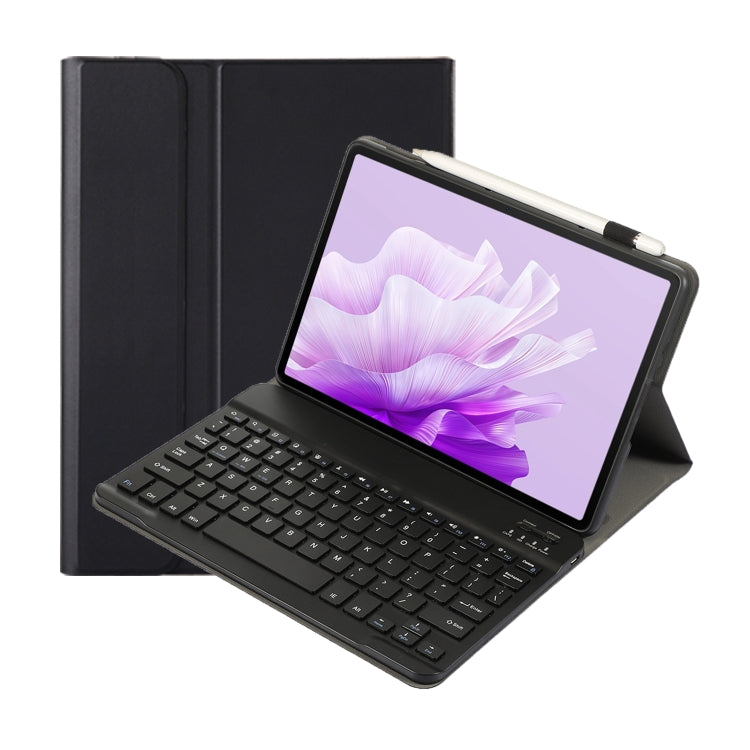 For Huawei MatePad 11.5 2023 AH17 Lambskin Texture Ultra-thin Detachable Bluetooth Keyboard Leather Case(Black) - Huawei Keyboard by PMC TechLife | Online Shopping South Africa | PMC TechLife