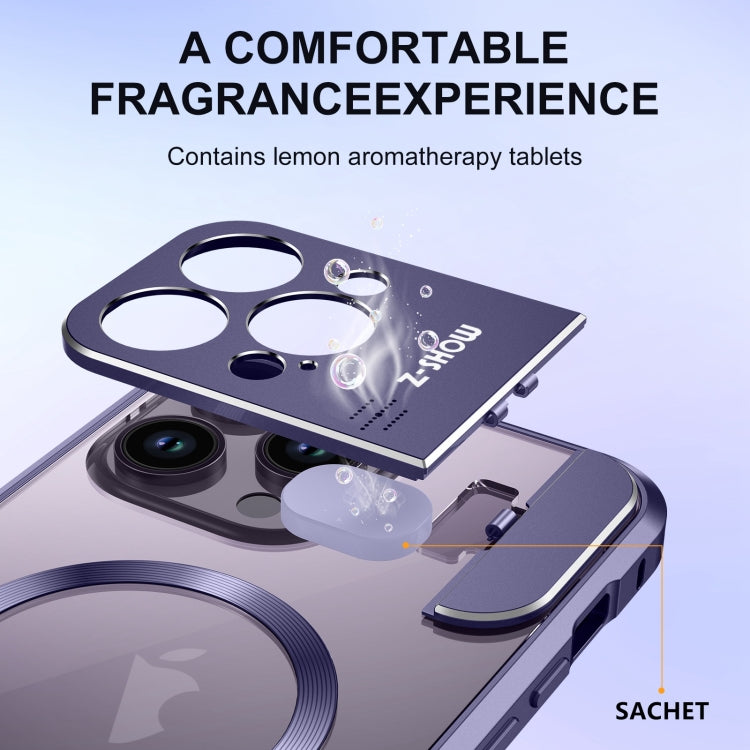 For iPhone 16 Pro Max Aromatherapy Holder Single-sided MagSafe Magnetic Phone Case(White) - iPhone 16 Pro Max Cases by PMc TechLife | Online Shopping South Africa | PMc TechLife | Buy Now Pay Later Mobicred