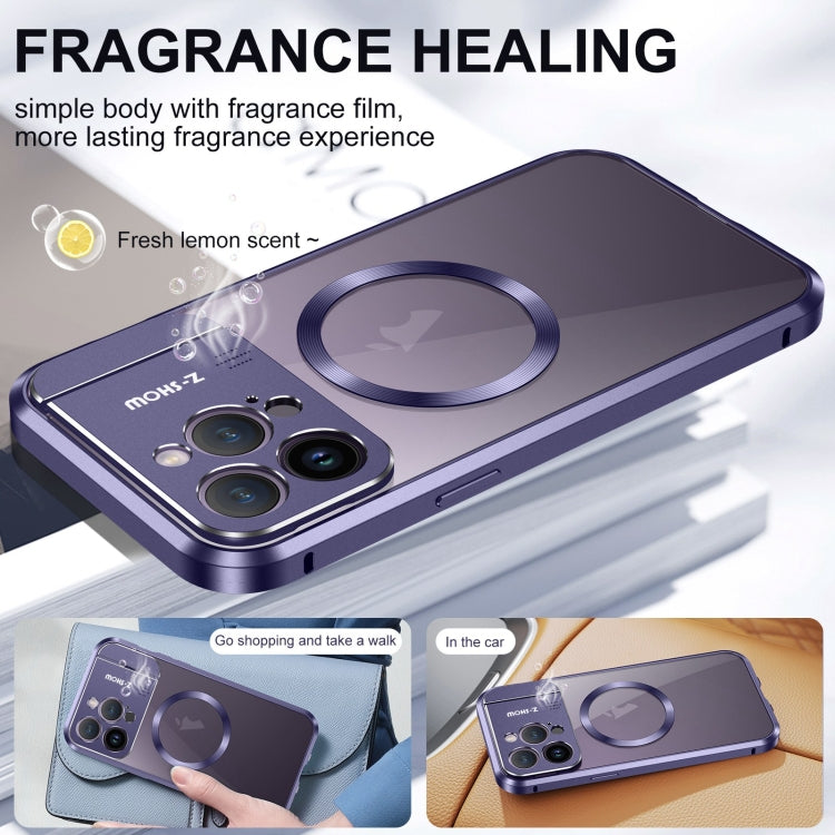 For iPhone 16 Pro Max Aromatherapy Holder Single-sided MagSafe Magnetic Phone Case(White) - iPhone 16 Pro Max Cases by PMc TechLife | Online Shopping South Africa | PMc TechLife | Buy Now Pay Later Mobicred