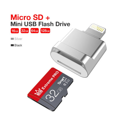 MicroDrive 8pin To TF Card Adapter Mini iPhone & iPad TF Card Reader, Capacity:32GB(Silver) -  by MICRODRIVE | Online Shopping South Africa | PMC Jewellery | Buy Now Pay Later Mobicred