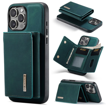 For iPhone 16 Pro DG.MING M1 Series 3-Fold Multi Card Wallet Leather Phone Case(Green) - iPhone 16 Pro Cases by DG.MING | Online Shopping South Africa | PMC Jewellery | Buy Now Pay Later Mobicred