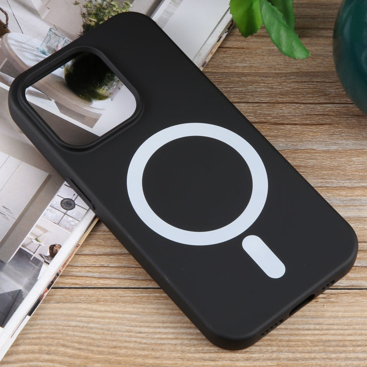 For iPhone 15 Pro MagSafe Liquid Silicone Phone Case(Black) - iPhone 15 Pro Cases by PMC TechLife | Online Shopping South Africa | PMC TechLife
