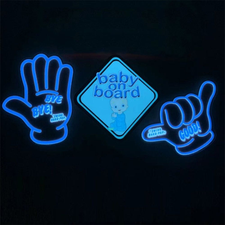 EL Luminous Car Stickers Cold Light Car Stickers Car Luminous Pattern Decoration(Cat) - Decorative Sticker by PMC Jewellery | Online Shopping South Africa | PMC Jewellery | Buy Now Pay Later Mobicred